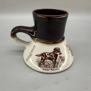 Feltman Langer Porcelain No Spill Mug 1984 Hunting Dogs Labrador Pointer Spaniel - Picture 1 of 13