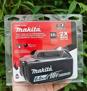 New Genuine FOR MakitA Brand BL1860B-2 18V Batteries 6.0 AH LED 18 Volt - Picture 1 of 16