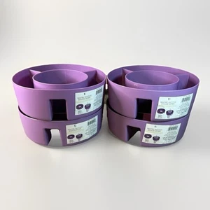 Lot Of 4 Snack Bowl For 40 Oz Tumbler Purple Accessories Fit Stanley Cup New - Picture 1 of 7