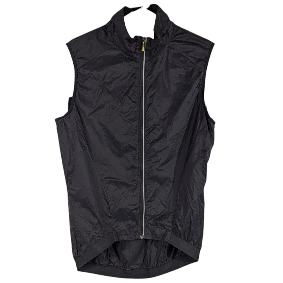 Chaleco de Ciclismo Mavic con Bolsillo Negro Para Hombre Mediano Cremallera Nylon Foto 1 de 4