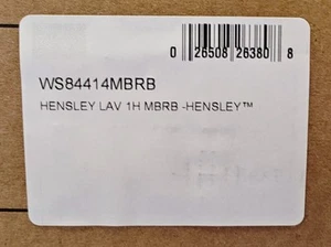 Moen WS84414MBRB Hensley Single-Handle Bathroom Faucet Mediterranean Bronze - Picture 1 of 2