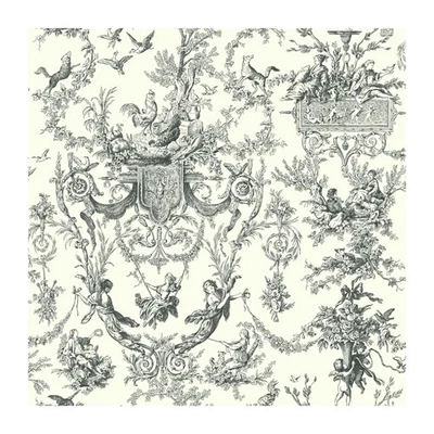 York Wallcoverings Ashford Toiles Old World Toile Prepated extraíble Foto 1 de 2