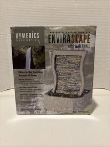 Homedics Tabletop Relaxation Fountain/Natural Humidifier EnviraScape Waterfall - Picture 1 of 10
