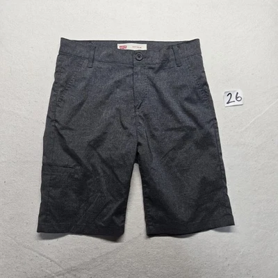 Levis 511 Slim Casual Shorts Gray Stretch Hybrid Lightweight Youth Boys Size 18 - Image 1 of 4