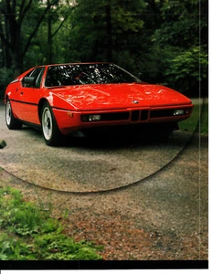 1979-1980-1981 BMW M1 ~ ORIGINAL 5-PAGE ARTICLE / AD - Imagen 1 de 1