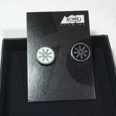 Винтажные эмалированные запонки ACME Studio «Star» от дизайнера КАРИМА РАШИДА в коробке - Изображение 1 из 3