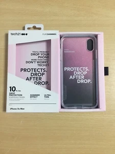 Tech21 Case For Iphone XS Max Pure Shimmer Genuine Pink Cover Case - Picture 1 of 4