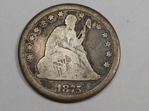 1875 Seated LIBERTY Quarter.  #19 Cover