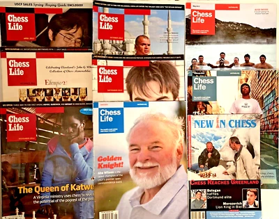 2003 New in Chess &2012-16 Chess Life Magazine Issues Korchnoi, Caruana Lot of 9 - Image 1 of 4
