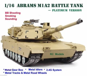 Heng Long Abrams M1A2 Radio Remote Controlled RC Tank 1/16 -- Platinum UK - Picture 1 of 4