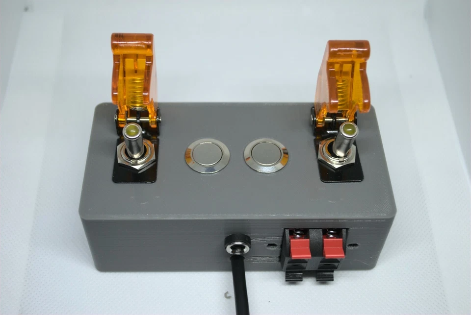 Customizable Apex Neptune Breakout Box 2x Toggle Switches Push Terminal - Image 1 of 4