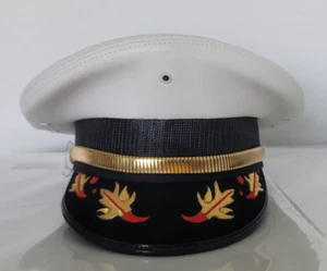 New Midway 5 Star Dress Cap Hat Gold Band Class A Fire Officer Size 7 3/4 - Picture 1 of 1