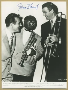 James Stewart (1908-1997) - Bella foto autentica firmata di persona - Cannes 1985 - Foto 1 di 1