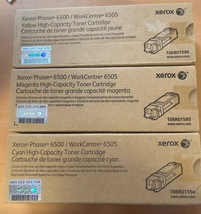 XEROX PHASER 6500 WORKCENTRE 6505 106R01594 106R01595 106R01596 - Afbeelding 1 van 1