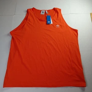 Adidas Originals Essentials Tank Top Men’s 2XL Orange Athletic Sleeveless Shirt - Picture 1 of 7