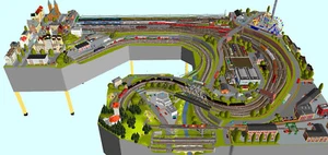 GP5-0080 Märklin plano de vías C "Altenburg" 480x350x310cm (carpeta DIN A4 color) - Imagen 1 de 7