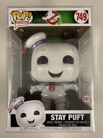 Stay Puft 749 ~ Ghostbusters ~ Funko Pop Vinyl ~ 10” Inch Sized + Free Protector Cover
