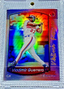 2000-21 Bowman Baseball Chrome Refractor Vladimir Guerrero #1 HOF SSP VERY RARE - Picture 1 of 6