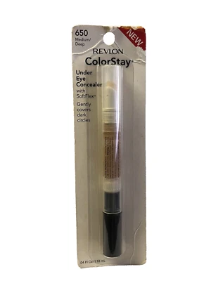 Revlon Colorstay Under Eye Concealer with SoftFlex SPF 15, 650 Medium/Deep, NOS - Image 1 of 2