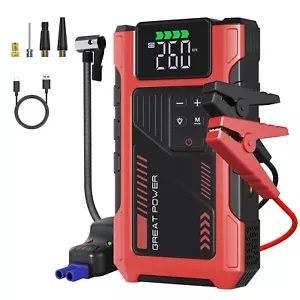 Car Jump Starter with Air Compressor Battery Pack Charger Tire Inflator 7000Amp - Picture 1 of 7