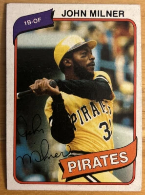1980 Topps John Milner Baseball Card #71 Pirates 1B-OF Low-Grade - Image 1 of 2