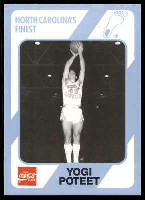1989 Collegiate Collection Coca-Cola - Yogi Poteet #162 North Carolina's Finest - Image 1 of 2