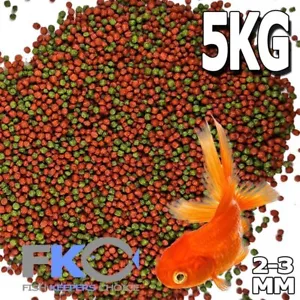 FKC Premium Bulk Goldfish Koi Tropical Floating Pond Fish Food Pellet 2-3mm 5Kg - Picture 1 of 6
