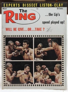 Vintage boxing magazine The Ring Dissect liston Clay March 1964 - Picture 1 of 3