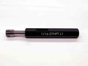 NUEVO 1/16 27 NPT L1 ENCHUFE DE ROSCA DE TUBERÍA MEDIDOR .0625 27.0 N.P.T. HERRAMIENTAS DE INSPECCIÓN L-1 - Imagen 1 de 4