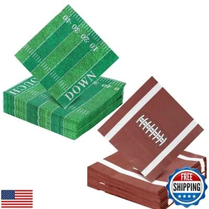 60 Pcs Football Napkins Touchdown Football Party Napkins Disposable Football  - Picture 1 of 5