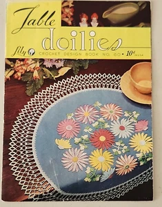 Vintage Crochet - Table Doilies Design Book #60 -by Lily - 15 Projects - Picture 1 of 11