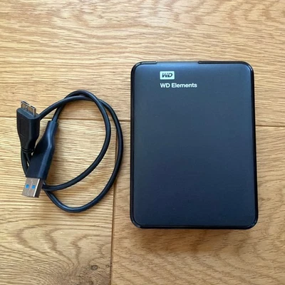 Western Digital Elements 2TB Extern, 2.5" HDD - Top Zustand! - Bild 1 von 4