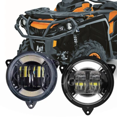 For Can-Am Outlander MAX 800R/500/650 2013-2018 LED Headlight Low Beam with DRL - Image 1 of 4