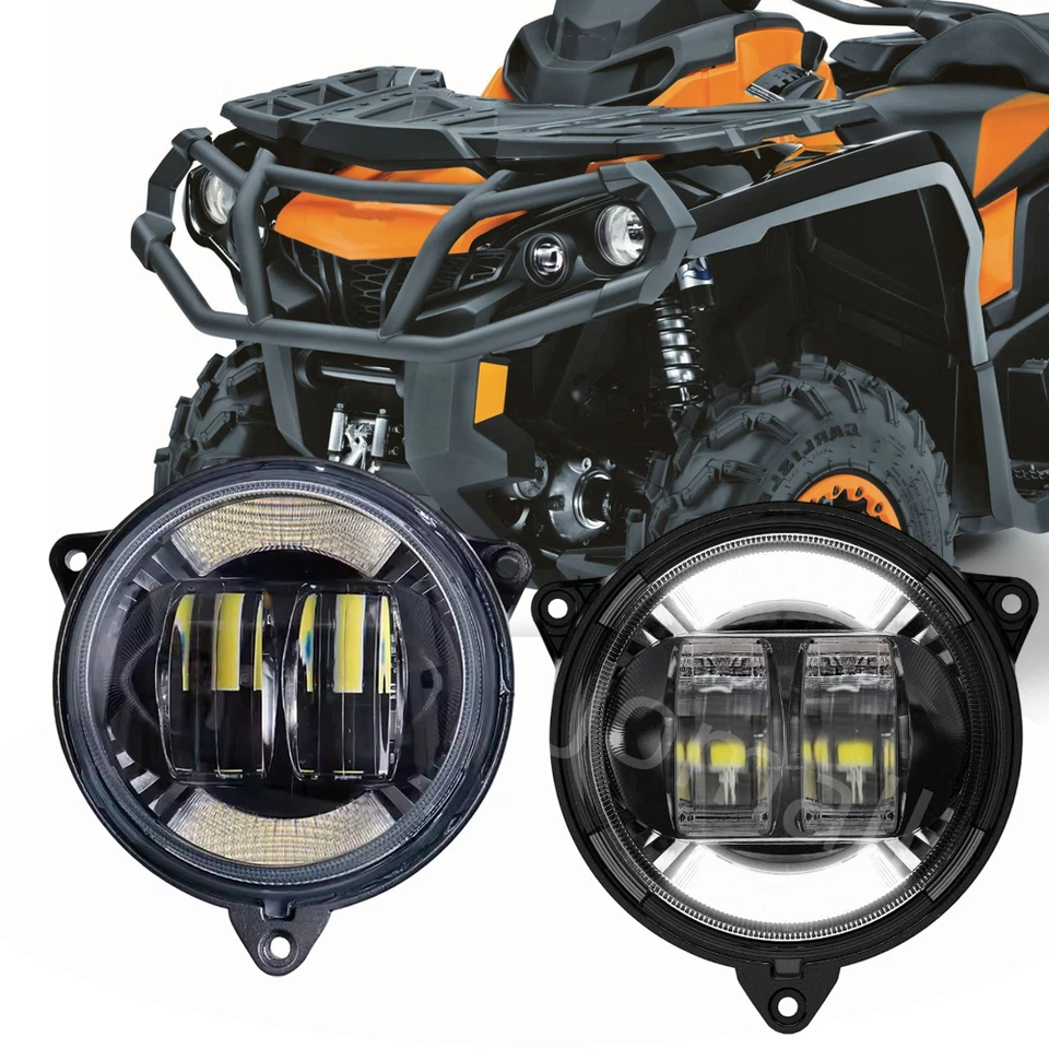 For Can-Am Outlander MAX 800R/500/650 2013-2018 LED Headlight Low Beam with DRL - Image 1 of 4