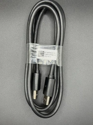 DELL 6FT BLACK DISPLAYPORT MALE TO DISPLAYPORT MALE CONNECTORS VIDEO CABLE KTJ8Y - Image 1 of 3