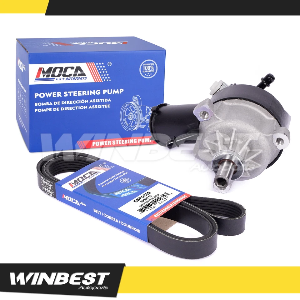 Power Steering Pump Serpentine Belt for 90-93 Ford F-250 90-94 Ford F-350 7.5L - Image 1 of 4