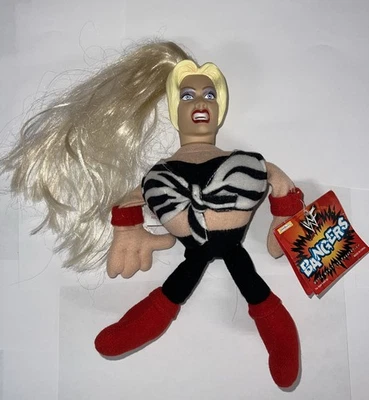 Muñeca de juguete Sable Beanbag 1999 WWE WWF Bangers ¡Jakks funciona! Foto 1 de 4