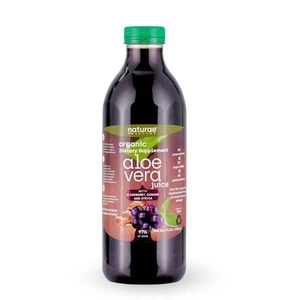 Organic Aloe Vera Juice with Elderberry, Ginger and Stevia -Cold Processed- F... - Picture 1 of 7