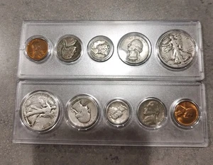 2x1945 US Silver Coin Set - Picture 1 of 2