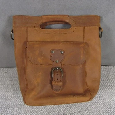 Love 41 Bucket Bag Leather Shopper Purse Brown Nubuck Weathered Distressed - Image 1 of 4