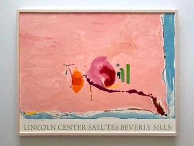 HELEN FRANKENTHALER RARO ENMARCADO EDICIÓN LIMITADA BELLAS ARTES SERIGRAFÍA "COQUETEAR" 1995 Foto 1 de 4