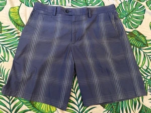 Men’s Marks & Spencer Blue Harbour Blue Mix Shorts Size 34 Waist W34 Summer M&S - Picture 1 of 12