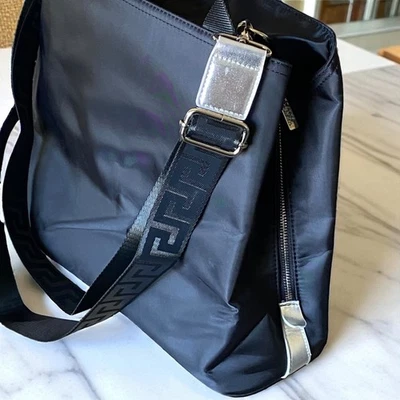 Versace Parfums Black Shoulder/Crossbody zip Bag with Greca Key detachable strap - Image 1 of 4