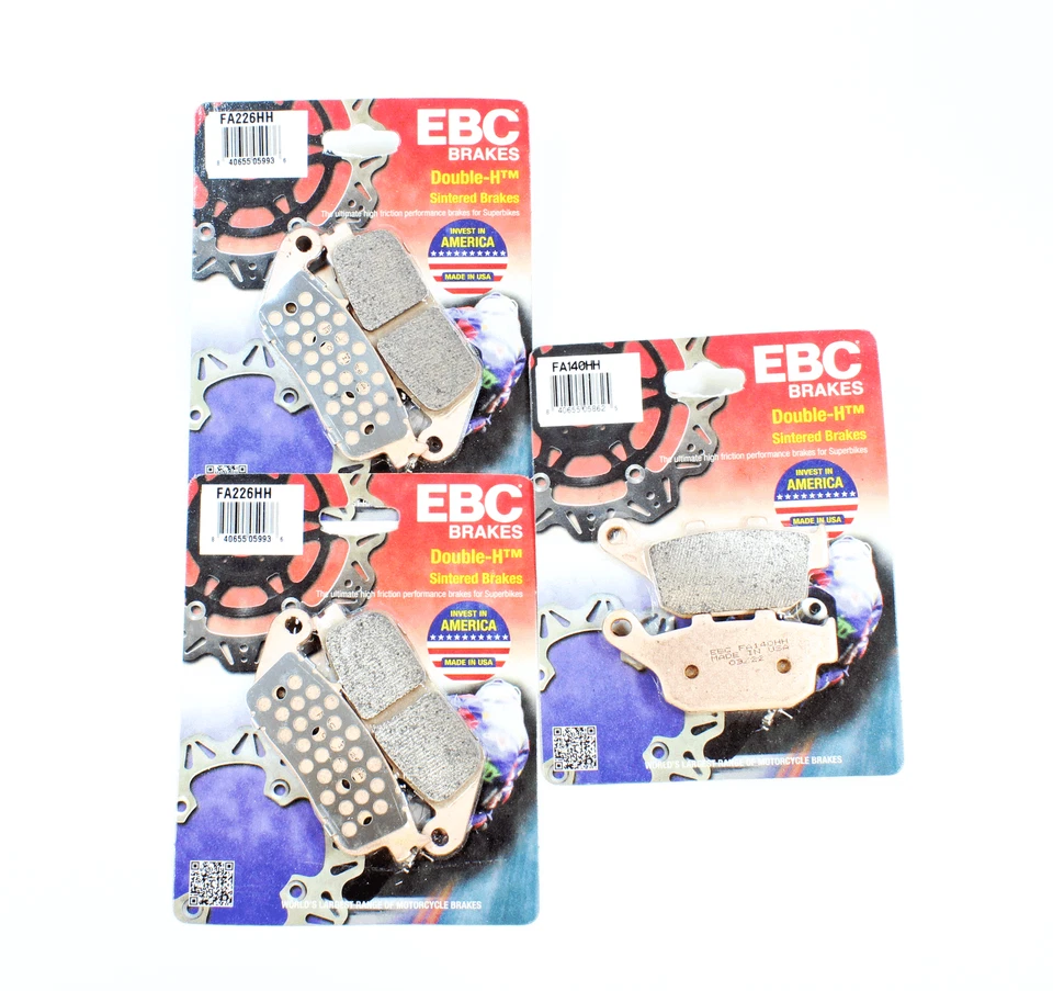 Juego de pastillas de freno sinterizadas EBC HH para Triumph STREET TRIPLE 2007-12 675 frt trasero 3 Pr Foto 1 de 1
