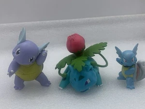 Menge 3 TOMY Mini Figuren Wartortle & Ivysaur Pokémon Pocket Monsters TA - Bild 1 von 14