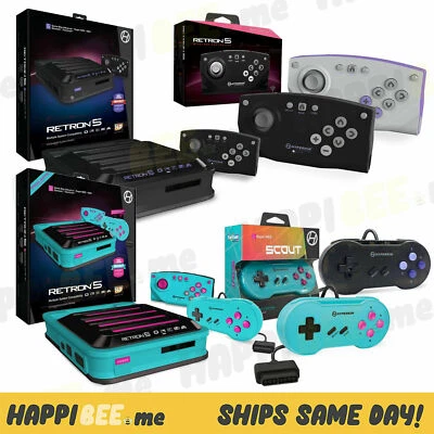 HYPERKIN RetroN 5 HD Gaming NES Console🍯Super Nintendo Game Boy Controller Retro System