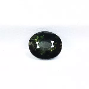 0,97 ct MOZAMBIQUE / VERDE OSCURO / TURMALINA NATURAL - ¡Video de gema ovalada!!! - Imagen 1 de 2