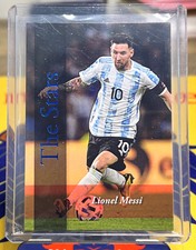 2022 Futera Fan's Selection Lionel Messi #TS35 The Stars BLUE FOIL 2/7