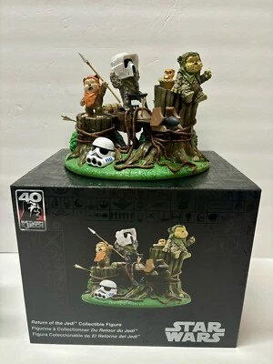 Parques Disney 2023 Star Wars Retorno del Jedi 40º Ewok Figura Coleccionable Estatua Foto 1 de 4