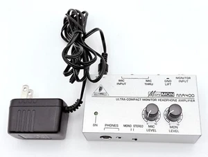 Behringer MA400 MICROMON Miniature Monitor Headphone Amplifier, Microphone Input - Picture 1 of 2